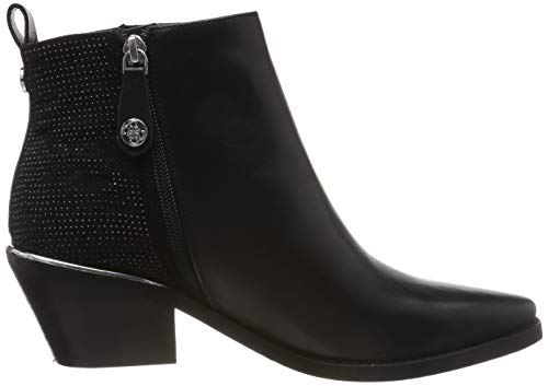 Guess Nishe/Stivaletto (Bootie)/Leat, Botines Mujer, Negro (Black Black Bl), 37 EU