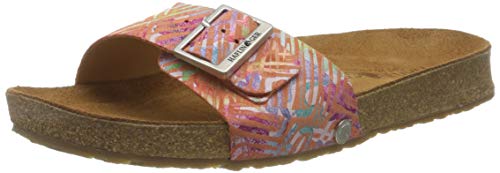 Haflinger Bio Gina, Sandalias con Tira Vertical Unisex Adulto, Multicolor (Koralle 1620), 46 EU