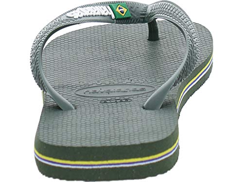 Havaianas Brasil Logo, Chanclas Unisex Adulto, Verde (Olive Green), 43/44 EU