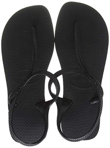 Havaianas Flash Urban, Sandalia Mujer, Multicolor (Black), 37/38