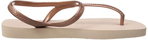 Havaianas Flash Urban, Sandalias Planas Mujer, Ballet Rosa Dorado, 41/42