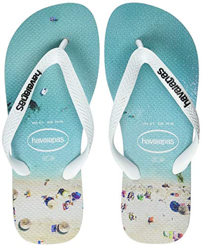 Havaianas Hype, Chanclas Unisex Adulto, Multicolor (White/Water), 41/42 EU