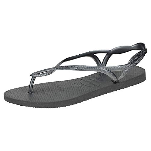 Havaianas Luna, Sandalias para Mujer, Negro (Black), 37/38 EU