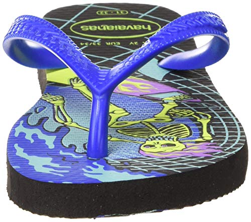 Havaianas Radical, Chanclas Unisex Niños, Multicolor (Black/Blue Star 3768), 33/34 EU