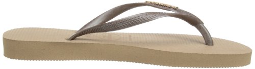 Havaianas Slim Logo Metallic, Chanclas para Mujer, Dorado (Rose Gold/Rose Gold 5282), 37/38 EU