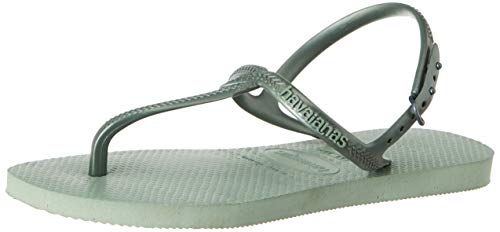 Havaianas Twist, Sandalias con Tira Vertical para Mujer, Verde (Mineral Green 2996), 33/34 EU