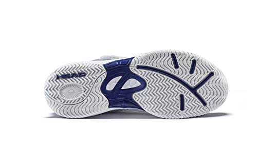 Head Sprint Velcro 3.0 Jnr, Zapatillas de Tenis Unisex Adulto, Blanco (White/Midnight Navy Whmn), 43.5 EU