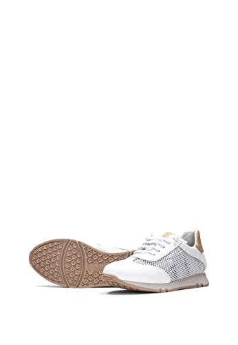 Hispanitas Deportivo White/White/Sand Zapatillas para Mujer, 38