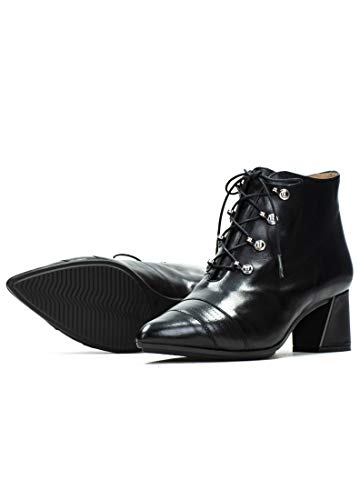 HISPANITAS HI00757, Botines de Tacon, para Mujer, Color Negro. - Cuero Talla: 38