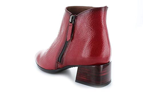 HISPANITAS HI99114 - Botin Piel T.B. Rojo para Mujer Color: Rojo Talla: 39