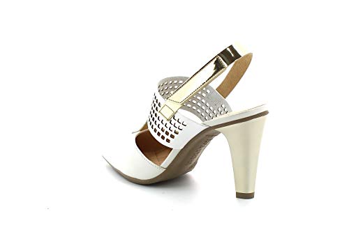 HISPANITAS HV98936 - Sandalia Piel Blanco para Mujer Color: Blanco Talla: 41 EU