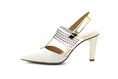 HISPANITAS HV98936 - Sandalia Piel Blanco para Mujer Color: Blanco Talla: 41 EU