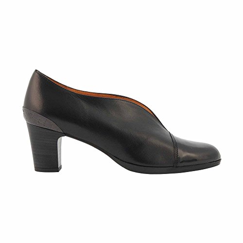 Hispanitas - Zapato tacón Negro Puntera Charol- Talla - 37