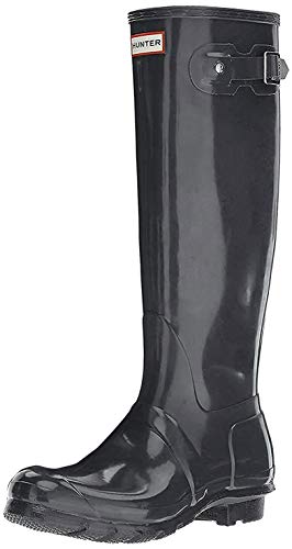 Hunter High Wellington Boots, Botas de Agua Mujer, Gris (Grey Dsl), 36 EU