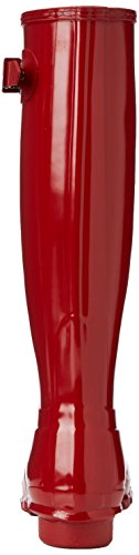 HunterBota Original Tall Gloss - Botas mujer, Rojo, 42 2/3