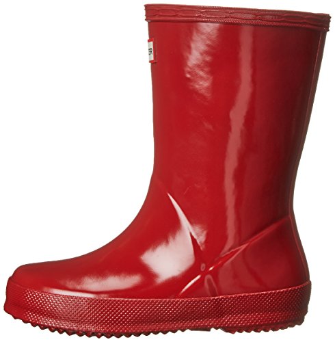 Hunters Original Gloss - Botas para niño Rojo rojo, Rojo - rojo, 10 Child UK