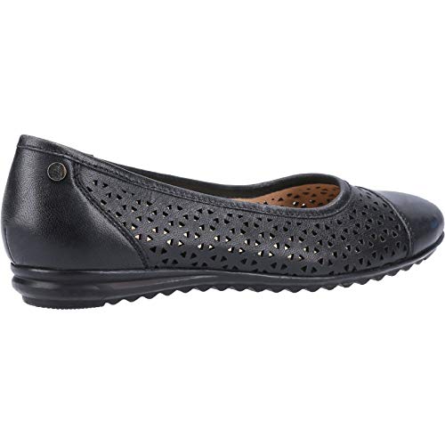 Hush Puppies - Bailarinas de Piel Leah para Chica Mujer (36 EU) (Negro)