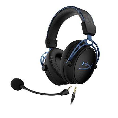 HyperX HX-HSCAS-BL/WW Cloud Alpha S – Casco para Gaming con tarjeta de sonido envolvente HyperX Virtual 7.1 y sonidos graves (Bass) ajustables