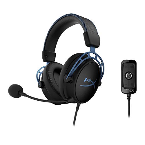 HyperX HX-HSCAS-BL/WW Cloud Alpha S – Casco para Gaming con tarjeta de sonido envolvente HyperX Virtual 7.1 y sonidos graves (Bass) ajustables