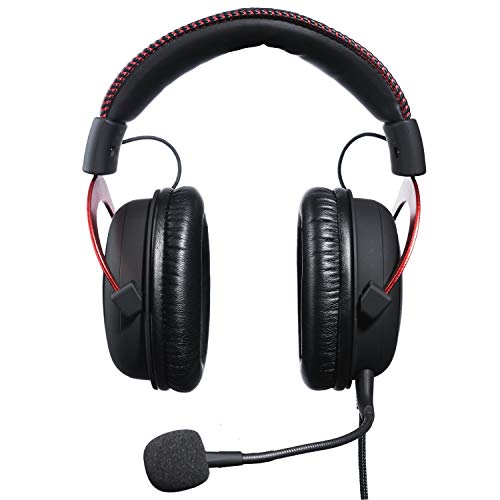 HyperX KHX-HSCP-RD Cloud II - Cascos de Gaming para PC/PS4/Mac, Negro/Rojo