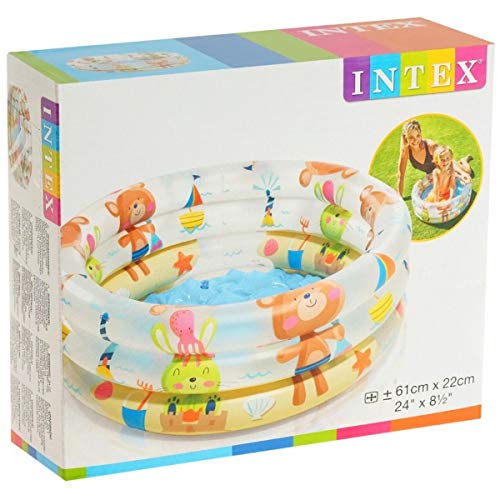 Intex 57106NP - Piscina hinchable colores con base hinchable 61 x 22 cm, 33 litros, 1 unidad [modelos surtidos]