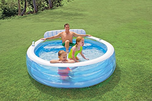 Intex 57190NP - Piscina hinchable con sillón 229 x 218 x 79 cm, 640 litros