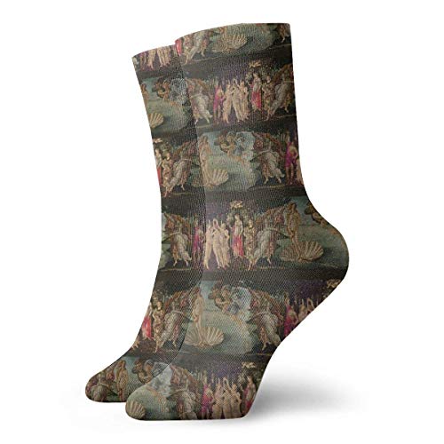 Jhonangel Botticelli Birth Of Venus Casual Fashion Crew calcetines Casual Divertido para botas deportivas senderismo correr Etc