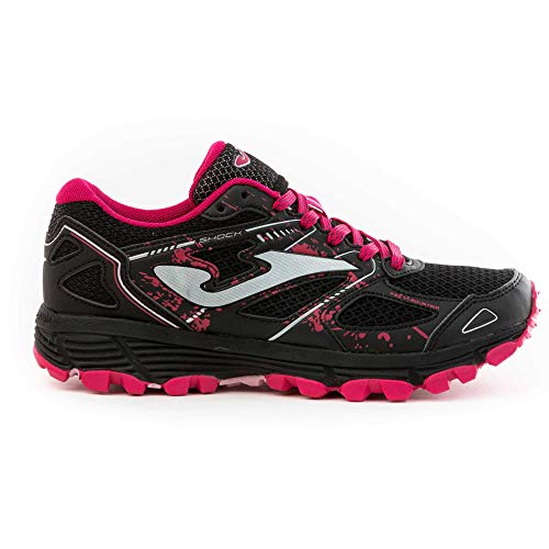 Joma TK.Shock Zapatillas Trail-Running para Mujer (Negro, 36)