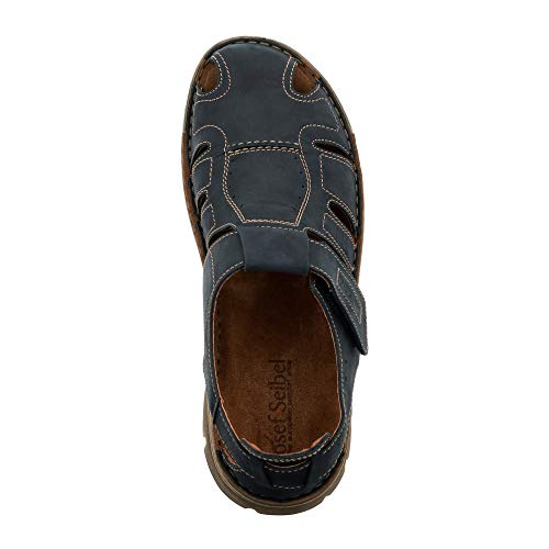 Josef Seibel 16707-66 John 05 Sandalias de Cuero para Hombre, Talla:40 EU, Color:Azul