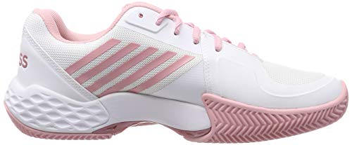 K-Swiss Aero Court, Zapatillas Mujer, Blanco/Rosa, 38 EU