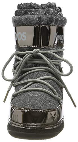 KangaROOS K-Moon, Botas de Nieve Unisex Niños, Steel Grey Metallic/Vapor Grey 2110, 32 EU