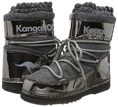 KangaROOS K-Moon, Botas de Nieve Unisex Niños, Steel Grey Metallic/Vapor Grey 2110, 32 EU