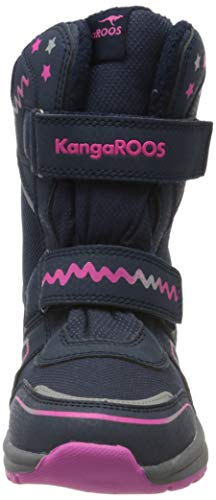 KangaROOS K-Plush RTX, Botas de Nieve Unisex Niños, Schwarz (Jet Black/Turquoise 5015), 38 EU