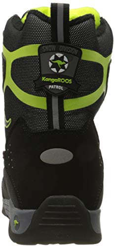 KangaROOS K-Trooper V RTX, Botas de Nieve Unisex Adulto, Negro (Jet Black/Lime 5008), 41 EU