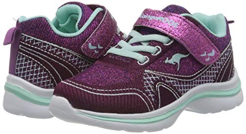 KangaROOS KangaGirl EV II, Zapatillas para Niñas, Dk Berry Mint, 34 EU