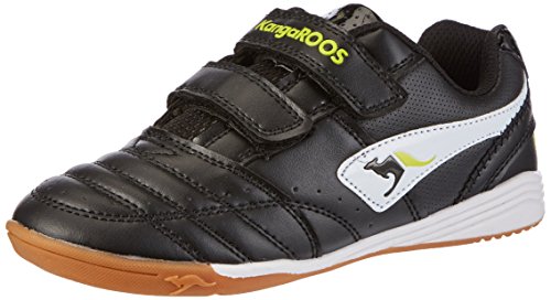 KangaROOS Power Court, Zapatillas, Black/White/Lime 508, 28 EU