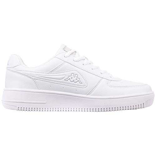 Kappa Bash, Zapatillas Unisex Adulto, Blanco (White/L`Grey 1014), 44 EU