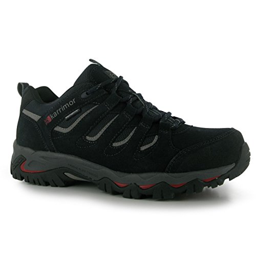 Karrimor Hombre Montas Bajo Caminar Zapatos Cordones Senderismo Weathertite Azul Marino 9.5 (43.5)