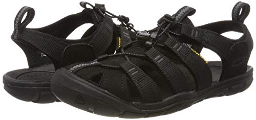 Keen Clearwater CNX, Sandalias de Senderismo Mujer, Negro (Black/Black Black/Black), 38 EU