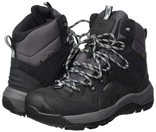 KEEN Revel 4 Polar Mid Height Waterproof, Botas para Nieve Mujer, Negro Harbor Gris, 35 EU