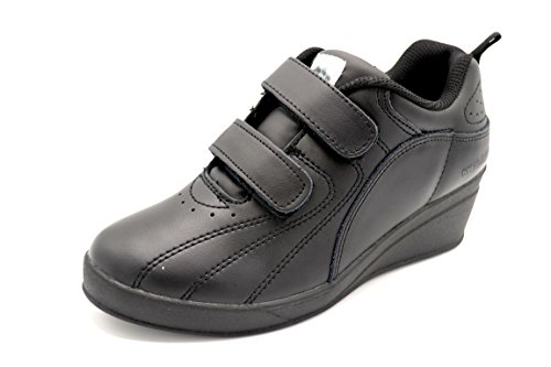 Kelme New Patty V Negro- Deportivo de Velcro con cuña (40)