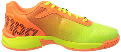 Kempa Attack 2.0 Junior, Zapatillas de Balonmano, Multicolor (Fluor Orange/Fluor Gelb 02), 33 EU