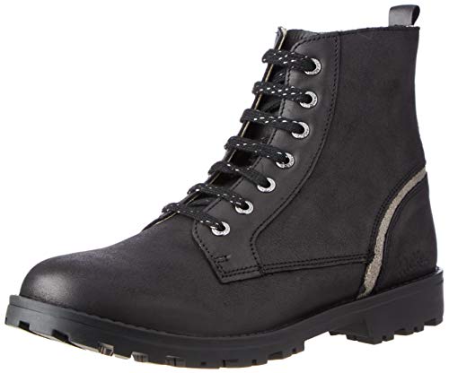 KICKERS Grooke, Botas Cortas al Tobillo Mujer, Plata Negra, 36 EU