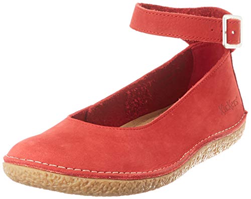 Kickers Honnora, Bailarinas con Punta Cerrada Mujer, Rojo (Rouge 4), 39 EU