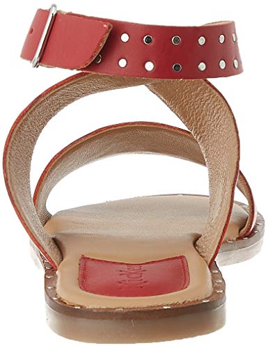 Kickers Kiclana, Sandalias con Correa de Tobillo Mujer, Rojo (Rouge 4), 38 EU