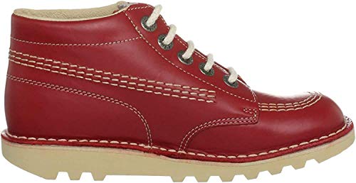 Kickers Unisex Kids Kick Hi Core Boots, Red (Red/LT Cream), 5 UK (38 EU)