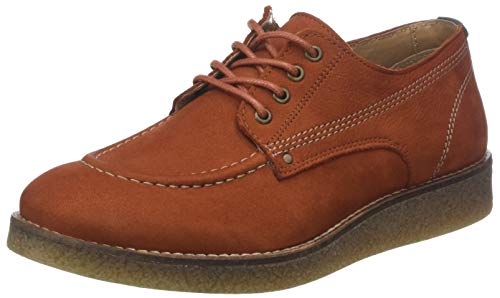 Kickers Zeland, Zapatos de Cordones Derby Mujer, Orange Orange Rouille 173, 38 EU