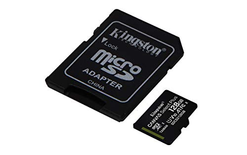 Kingston Canvas Select Plus Tarjeta microSD, SDCS2/128GB Class 10 con Adaptador SD