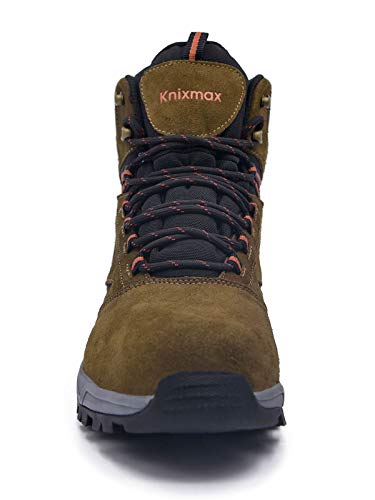 Knixmax Botas de Nieve para Mujer, brown-44