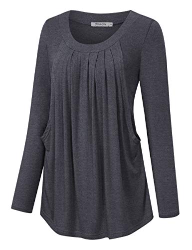 KOJOOIN - Camiseta de lactancia para mujer, diseño de capas D-gris XL